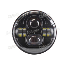 Faros delanteros / faros LED redondos de alta potencia de 7 pulgadas 70W H4